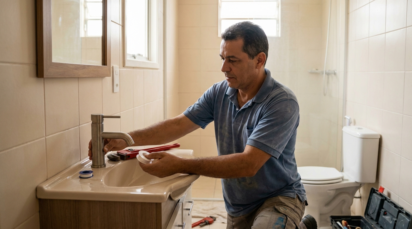 Instalação de torneira profissional em Macapá‑AP